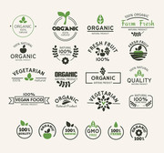 绿色食品标签素材