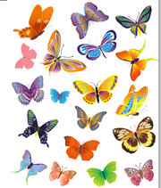 彩色蝴蝶矢量图片