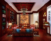 中式书房装修图片