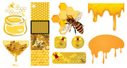 蜂蜜矢量图片素材