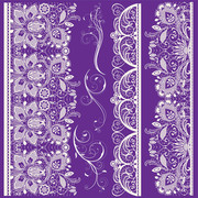 紫色蕾丝花纹图案