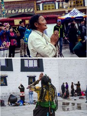 西藏藏民朝圣摄影
