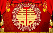 中式婚庆背景墙下载