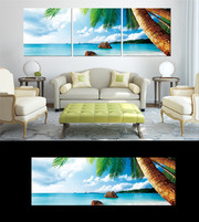 海岛风景装饰画图片