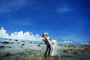 海边婚纱照摄影图片