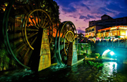 丽江古镇夜景摄影图片