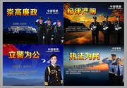 中国警察形象海报设计图