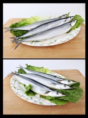 秋刀鱼食材图片