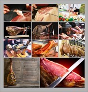 火腿肉摄影图片
