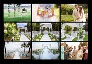 户外草地婚礼摄影高清图片素材