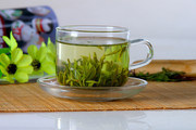 龙井绿茶摄影图片