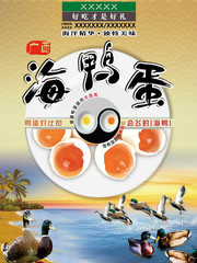 广西特产海鸭蛋宣传海报模板