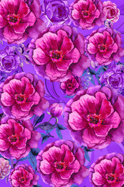 手绘水彩花朵花纹背景素材