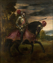 人物肖像 查理五世骑马像_近现代_提香