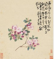 水墨花卉古代绘画高清图片素材