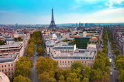 法国巴黎街景电子油画