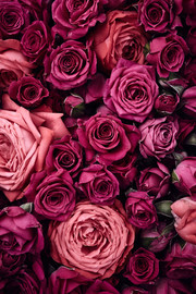 玫红色玫瑰花高清背景图片