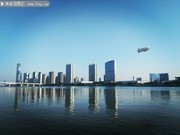 广州江边城市风景图片