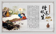 中医养生文化宣传展板图片素材