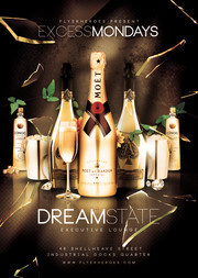 香槟酒水海报设计素材
