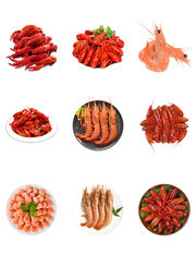 美味虾菜品美食图片