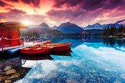 唯美山水湖泊自然风景图片素材