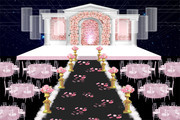 欧式婚礼舞台效果图图片