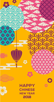 中国风传统花纹背景矢量图片素材