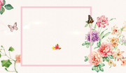 手绘花朵植物花纹背景图片素材