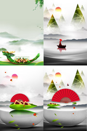 中国风端午节宣传海报图片素材