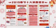 2019春节十大消费提示展板