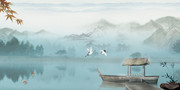 古典中国风水墨背景图片