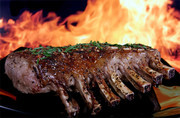 新疆美食烧烤羊排图片