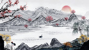 中国风水墨画装饰背景墙图片