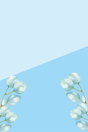 浅色植物花纹化妆品海报背景图片