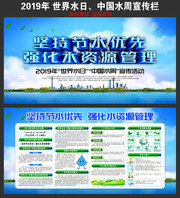 2019世界水日中国水周宣传活动展板