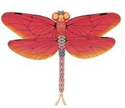 红色蜻蜓风筝图案素材