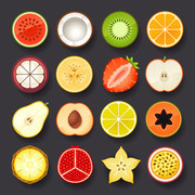 水果食物图标设计