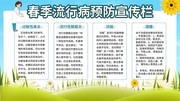 小清新春季流行病预防知识宣传栏