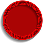 红色古典中式边框背景图片