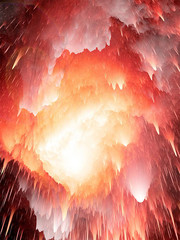 3D红色流星雨背景图片