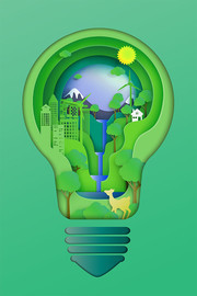 绿色节能环保创意图片设计素材