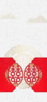 复古传统中国风新春展架背景