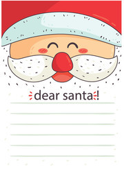 卡通圣诞节信纸背景图片下载