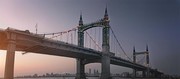 哈尔滨阳明滩大桥夜景图片素材