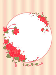 唯美玫瑰花广告背景设计