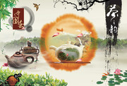 中国风茶文化海报图片素材