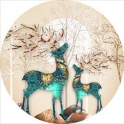 北欧麋鹿装饰图片素材