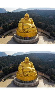 弥勒佛铜像图片