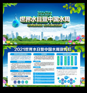 2021年世界水日暨中国水周宣传栏